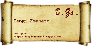 Dengi Zsanett névjegykártya