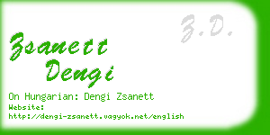 zsanett dengi business card